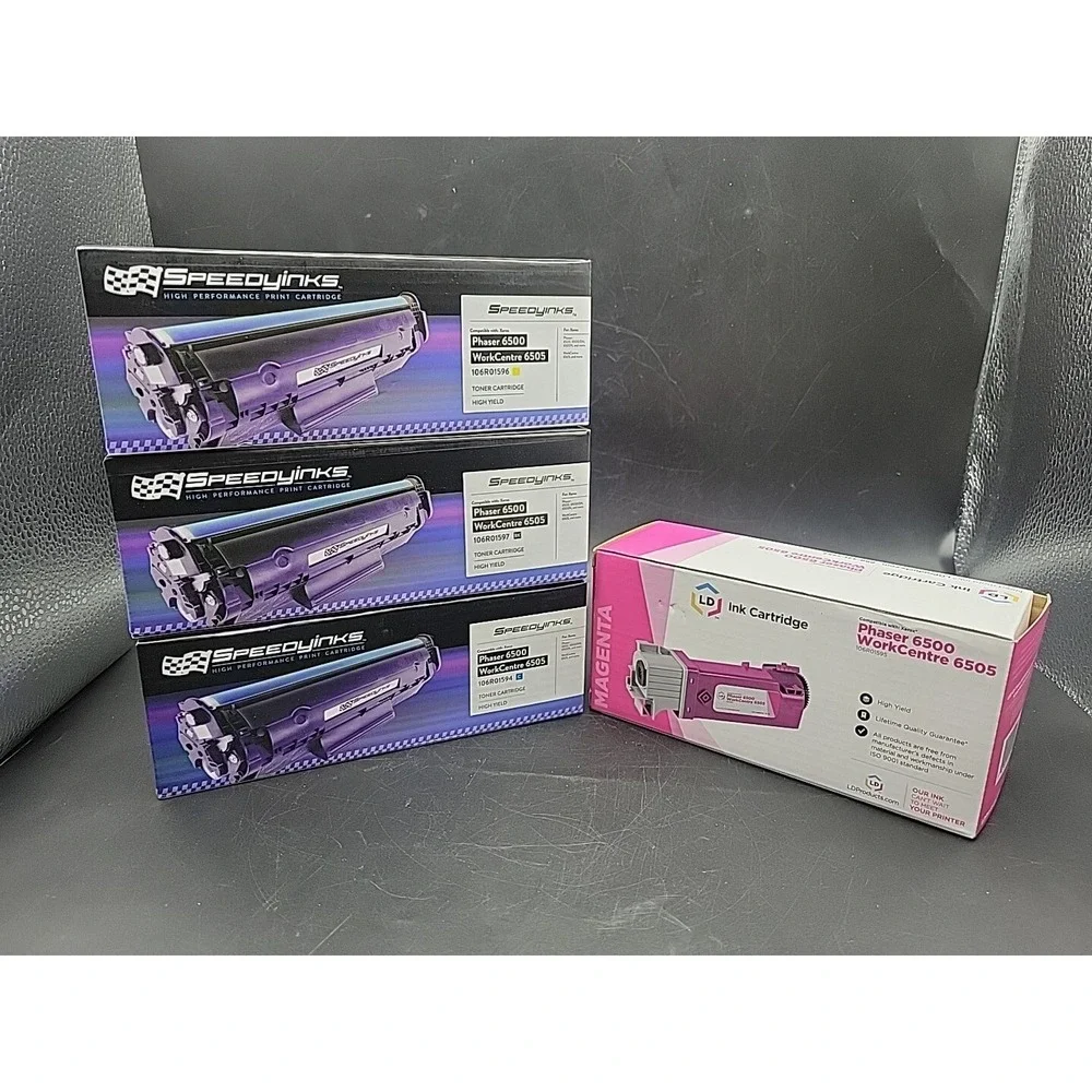 Speedyinks Toner Cartridge For Xerox Phaser 6500 WorkCentre 6505 Bk/C/Y/M